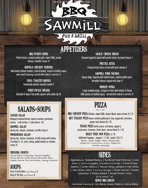 Online Menu of Sawmill BBQ Restaurant, Des Peres, Missouri, 63131 - Zmenu