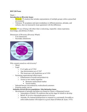 RST 230 Exam 1 Study Guide RST KIN 230 HDFS 263 Spring 2023 Test 1