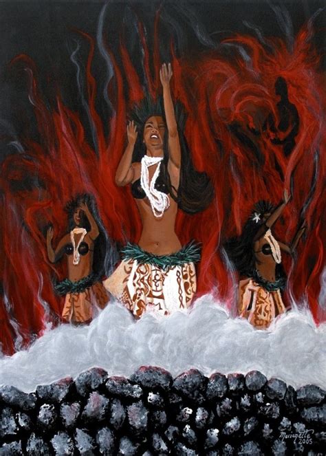 Pele Madame Pele Lava Volcano Hawaii Volcano Pele Art Etsy