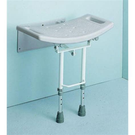 Wall Mounted Shower Seat with drop down Legs | Bridgend Mobility Centre