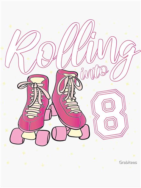 Rolling Into Years Old Girl Th Birthday Roller Skate Design