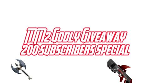 Mm2 Godly Giveaway Shark And Battleaxe 2 Winners Ended Youtube