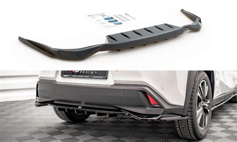 Lexus Ux Mk1 Central Rear Splitter With Vertical Bars Maxton Design Canada