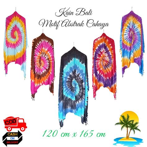 Jual Kain Bali Pantai Kain Bali Motif Abstrak Cahaya Baru Standar