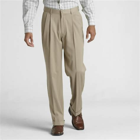 Covington Covington Mens Perfect Pant Pleated Medium Khaki 42 X