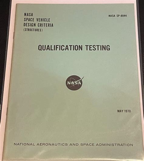 apollo  era nasa space vehicle criteria report qualification