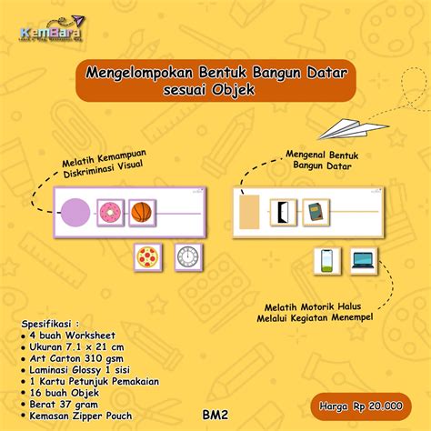 Jual Aktivitas Edukasi Montessori Mengelompokan Bentuk Bangun Datar Sesuai Objek Shopee Indonesia