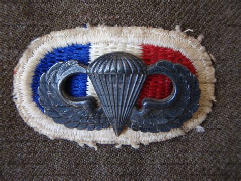 WW2 506th Parachute Infantry Regiment Ovals and Jump Wings on 101st Airborne Paratrooper ...