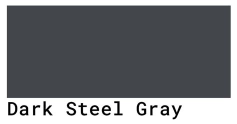 Dark Steel Gray Color Codes