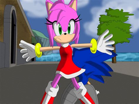 Amy Saves Sonic by SpongicX on DeviantArt