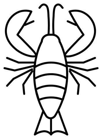 Lobster Emoji Image Coloring Pages - Coloring Cool