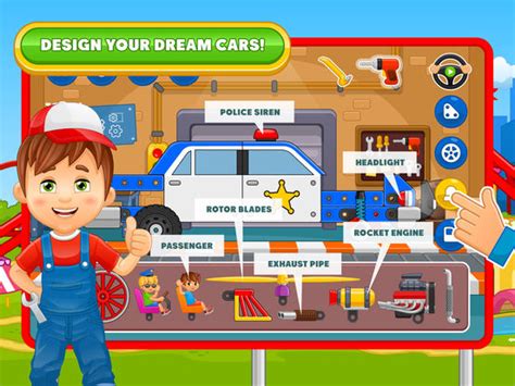 App Shopper Car Builder Police Car Steam Train And School Bus Games