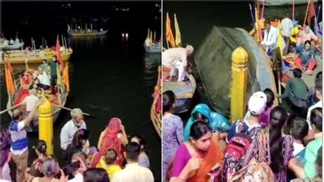 Boat Overturned In The Yamuna During The Aarti At Vishram Ghat In