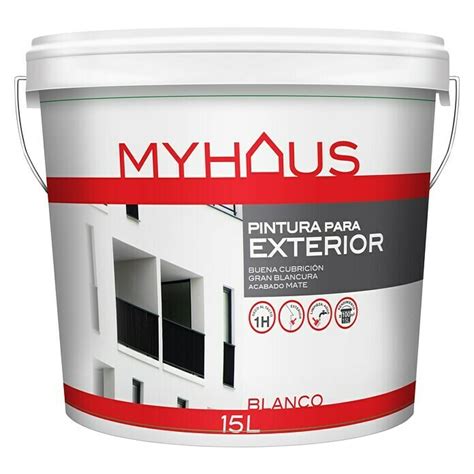 Pintura Para Exterior Myhaus Blanco L Mate Bauhaus