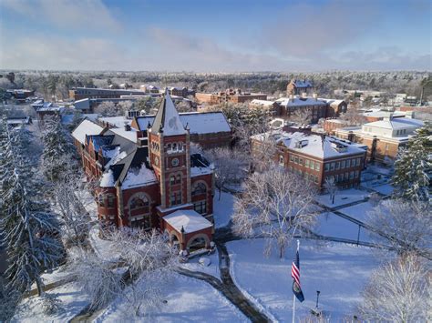 Unh Aerial Drone Photo On A Beautiful Snowy Winter Day In January 2018