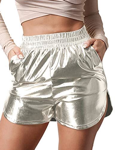 Best Metallic High Waisted Shorts For A Night Out