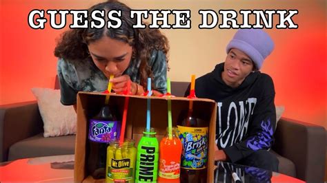 GUESS THE DRINK CHALLENGE YouTube