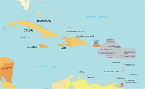 Leeward Islands Map Collection GIS Geography