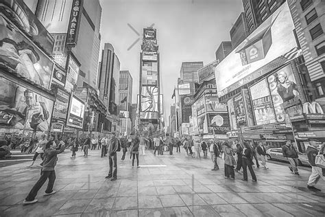 Times Square Sparkle Pencil Sketch By Ray Warren Redbubble