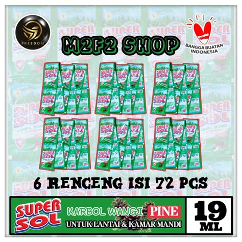 Jual Supersol Karbol Wangi Pine Reguler Sachet Ml Kemasan