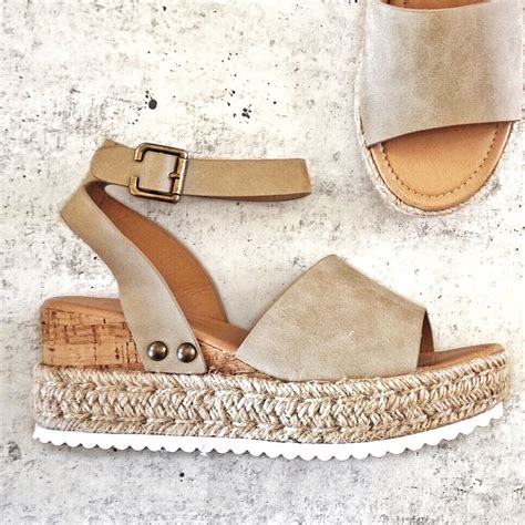 New Ankle Strap Espadrille Flatform Sandals Flatform Sandals Ankle