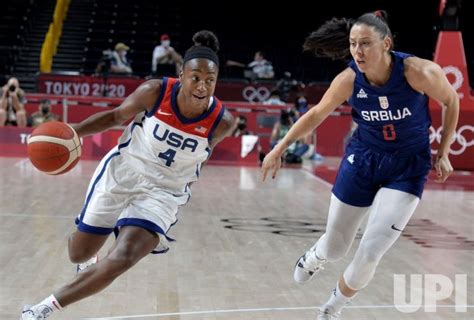 Photo Usa Vs Serbia Womens Basketball Semifinal At The Tokyo Olympics