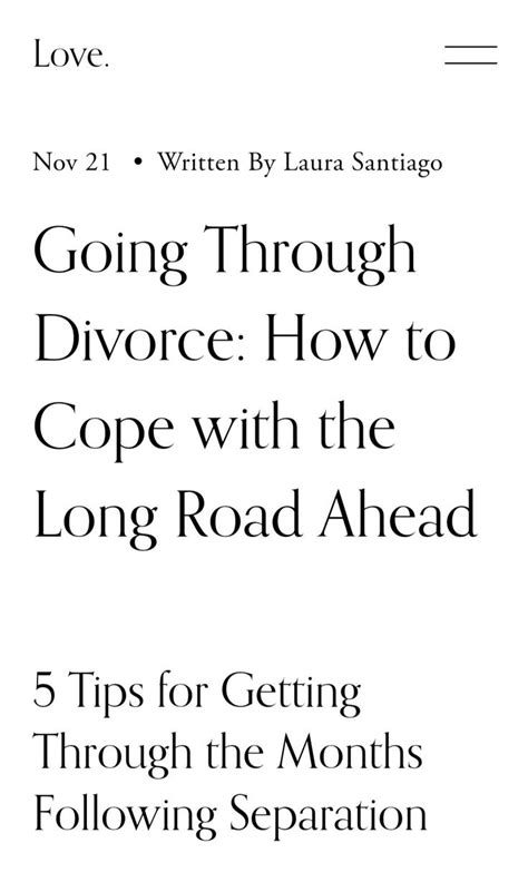 How To Get Through Divorce In 2024 Divorce Marriage Separation