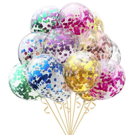 5pcs Confetti Latex Balloon 12inch Balloon Romantic Wedding Decoration