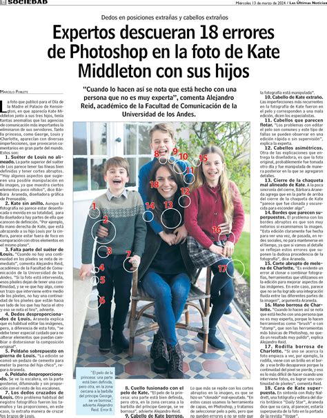 Expertos Descueran Errores De Photoshop En La Foto De Kate Middleton