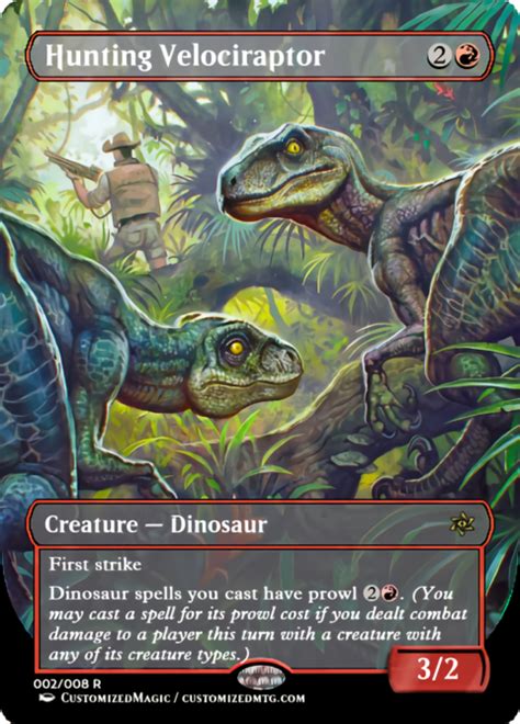 Hunting Velociraptor Magic The Gathering Proxy Cards