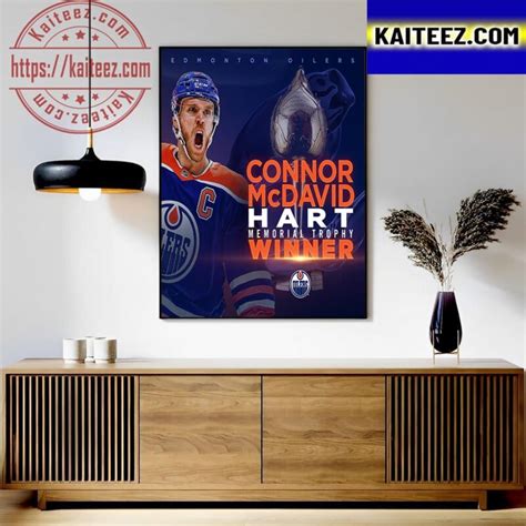 Edmonton Oilers Connor McDavid Is The Hart Memorial Trophy Winner 2023