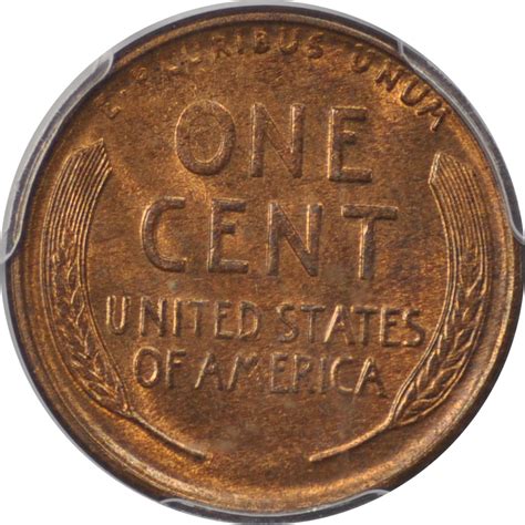 1921 S 1C Lincoln Cent Type 1 Wheat Reverse PCGS MS64RB CAC 3561 1