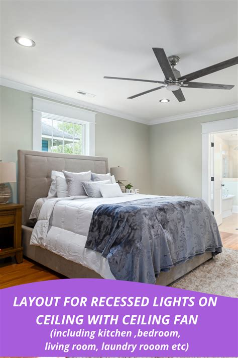 Avoid Strobing: Try These Recessed Lights Layouts with Ceiling Fan