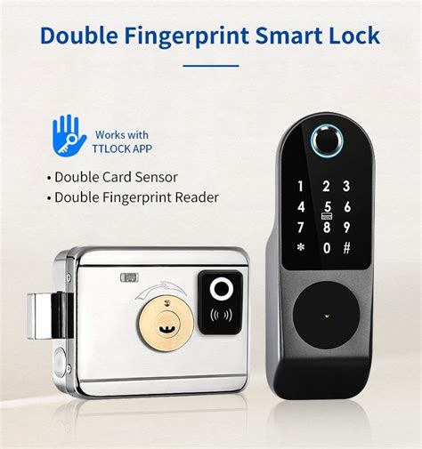 Ttlock Smart Door Lock Outdoor Tuya Wifi Fingerprint Lock Double Side