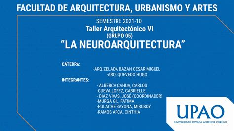 Neuroarquitectura Grupo 5 Taller VI By Jose Diaz Issuu