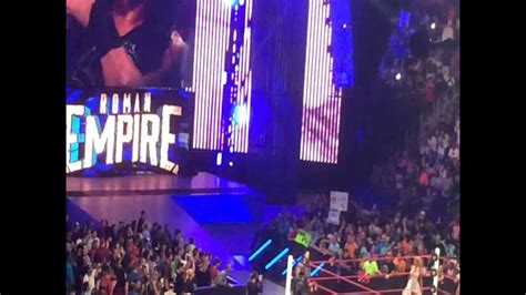 8 1 2016 Wwe Raw Atlanta Ga Roman Reigns Entrance Youtube