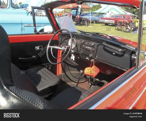 1971 Red Vw Super Beetle Interior Image & Photo | Bigstock