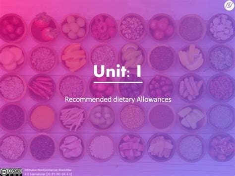 Recommended Dietary Allowances Ppt