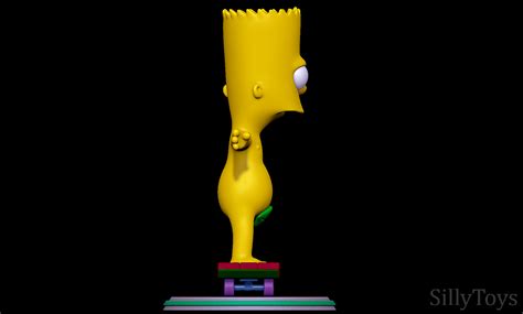 Bart Simpson Skating Naked The SimpsonsArquivo D para Impressão DCults