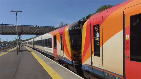 South Western Railway Class 444 033 444 022 Departure Brockenhurst For Bournemouth And Weymouth