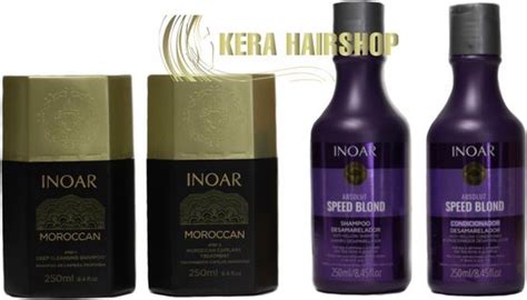 Inoar Moroccan Keratine Set Met Speed Blond Shampoo Conditioner 250