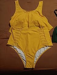 Amazon Sovoyontee Women Plus Size Ruffles High Waisted Swimsuit Bikini Sets Bathing Suit