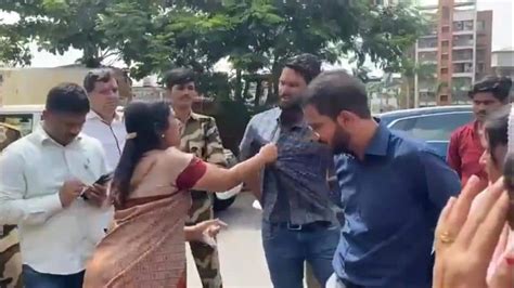 Female Bjp Mla Slapped Engineer While Abusing Her Video Went Viral And