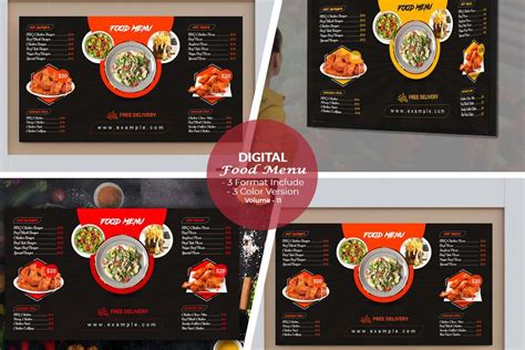 Digital Food Menu Design Template V-11 - Design Cuts