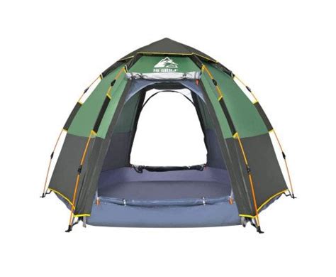 Waterproof Instant Camping Tent 4/5/6 Person Easy Quick Setup Dome Hexagonal Family Tents For ...