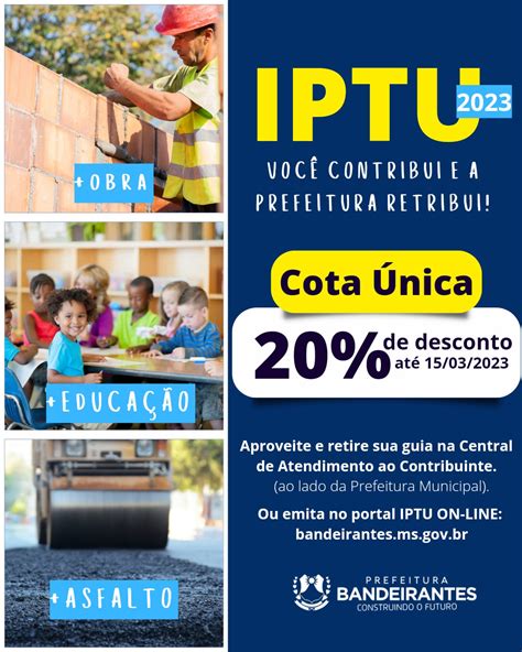 PMBandeirantes IPTU2023 Prefeitura Municipal De Bandeirantes