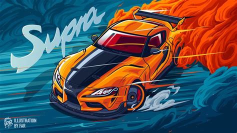 The Legend Of Speed On Behance Cool Car Drawings Art Cars