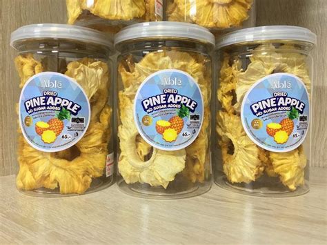 Dried Pineapple no sugar sugar added N W 60g สบปะรดอบแหงไมเพมนำตาล