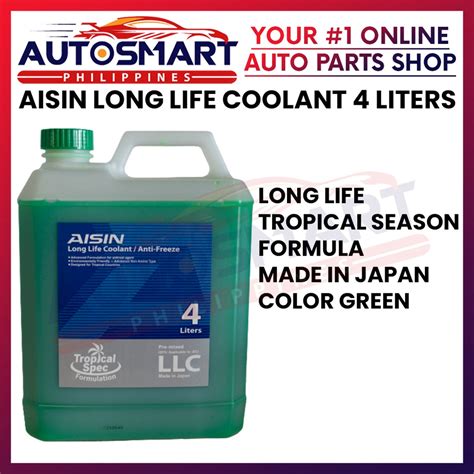 Aisin Japan Long Life Coolant Green Liters Shopee Philippines