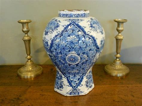 Large 18th C Delft Vase Delftwareceramics